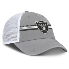 Las Vegas Raiders Singleback Trucker Adjustable Hat Gray - Fanatics
