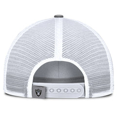 Las Vegas Raiders Singleback Trucker Adjustable Hat Gray - Fanatics