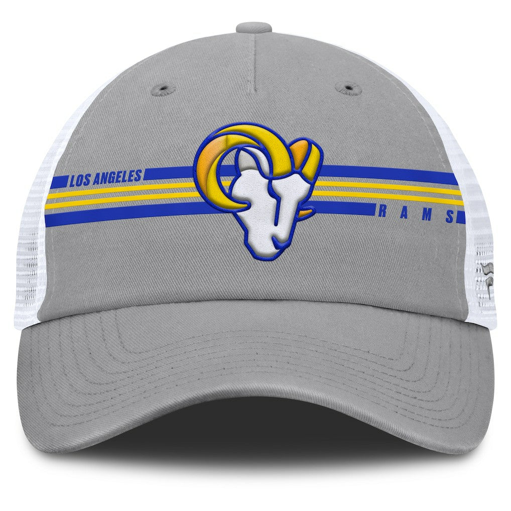 Los Angeles Rams Singleback Trucker Adjustable Hat Gray - Fanatics