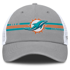 Miami Dolphins Singleback Trucker Adjustable Hat Gray - Fanatics