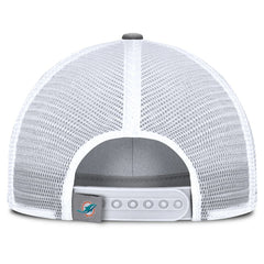Miami Dolphins Singleback Trucker Adjustable Hat Gray - Fanatics