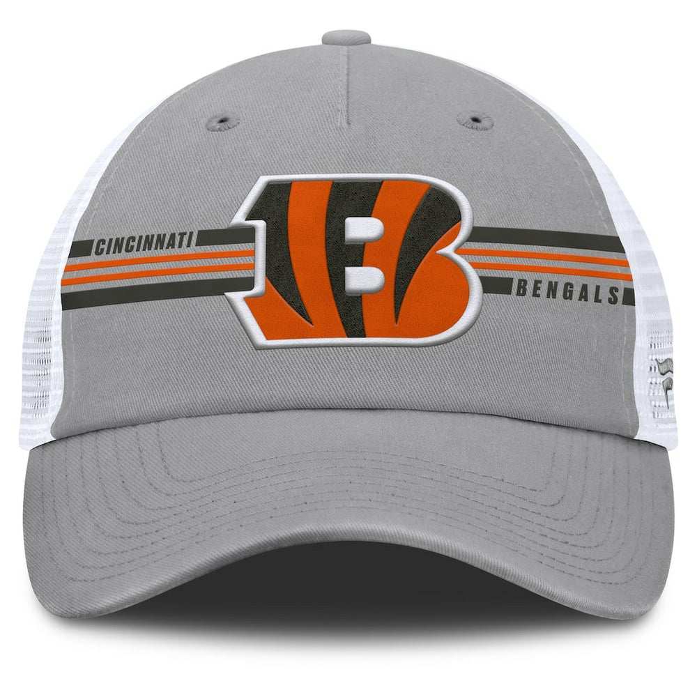 Cincinnati Bengals Singleback Trucker Adjustable Hat Gray - Fanatics
