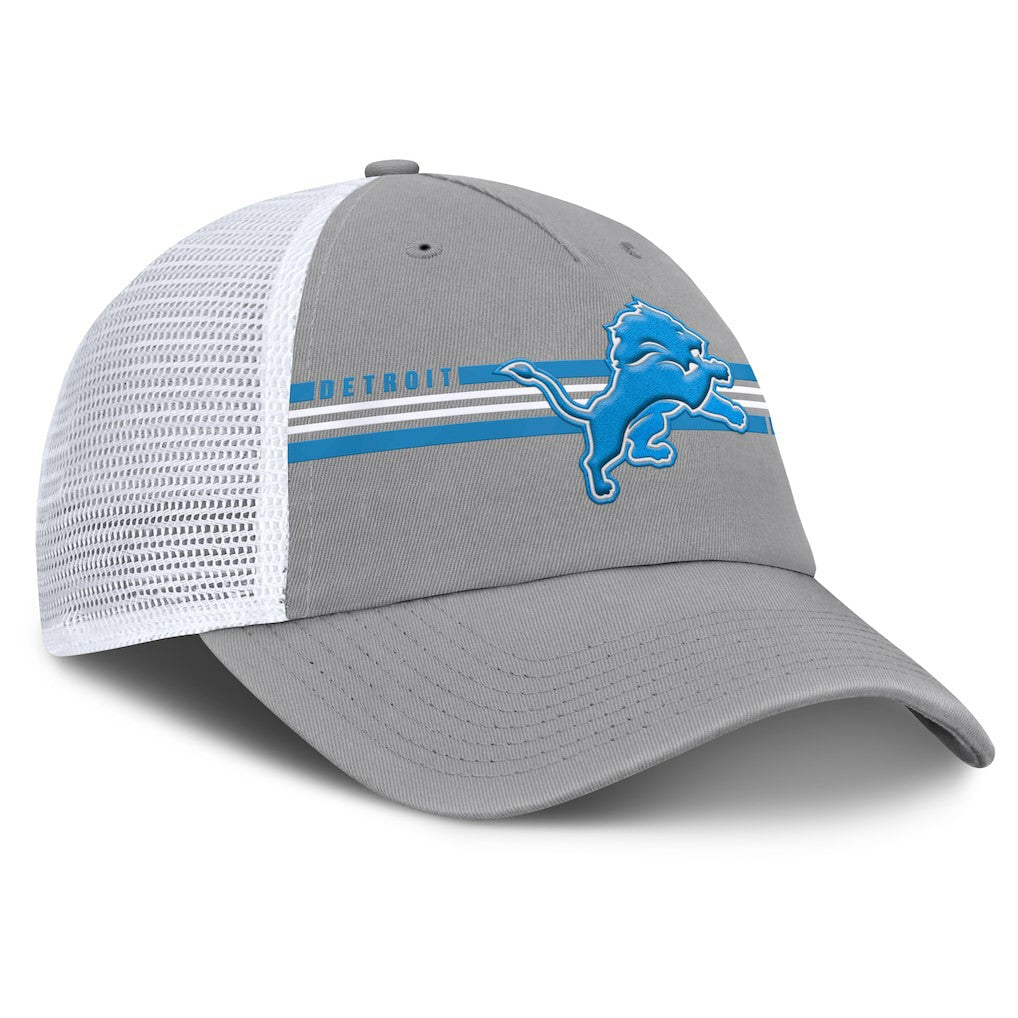 Detroit Lions Singleback Trucker Adjustable Hat Gray - Fanatics