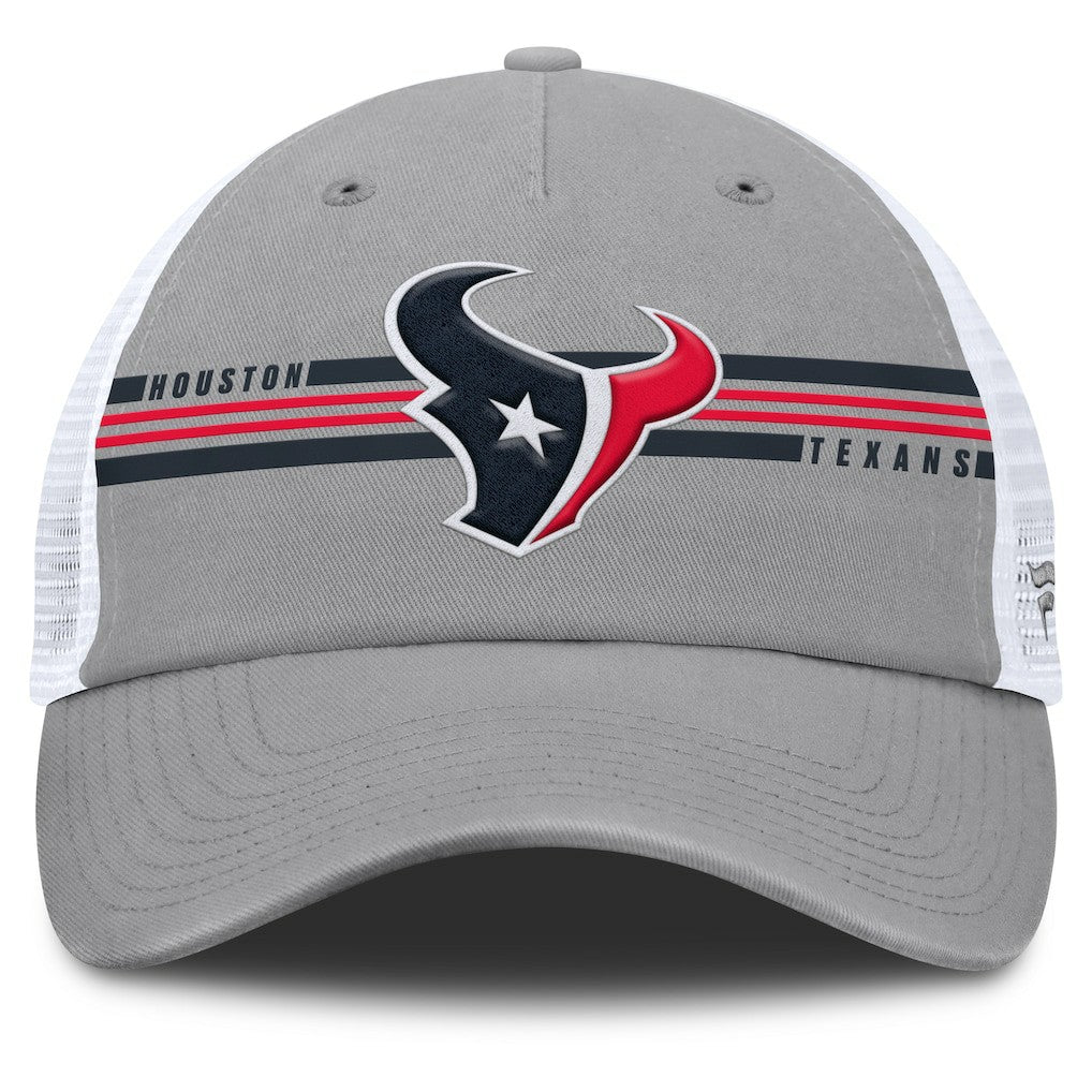 Houston Texans Singleback Trucker Adjustable Hat Gray - Fanatics