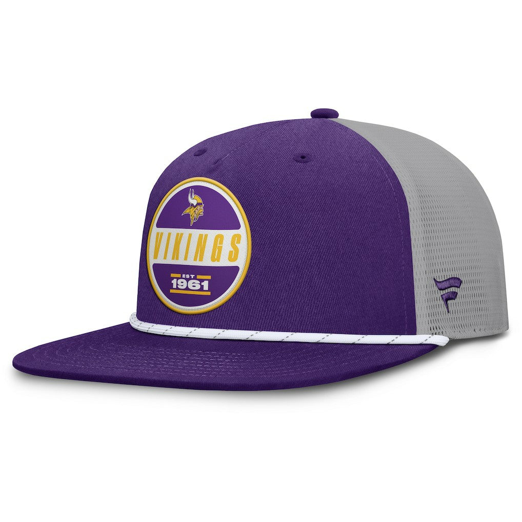 Minnesota Vikings Edge Rush Trucker Adjustable Hat Purple/Gray - Fanatics