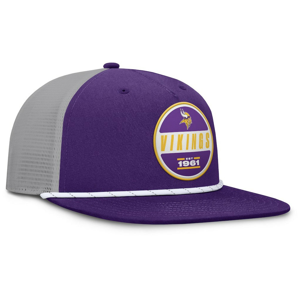 Minnesota Vikings Edge Rush Trucker Adjustable Hat Purple/Gray - Fanatics