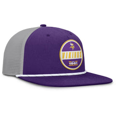 Minnesota Vikings Edge Rush Trucker Adjustable Hat Purple/Gray - Fanatics
