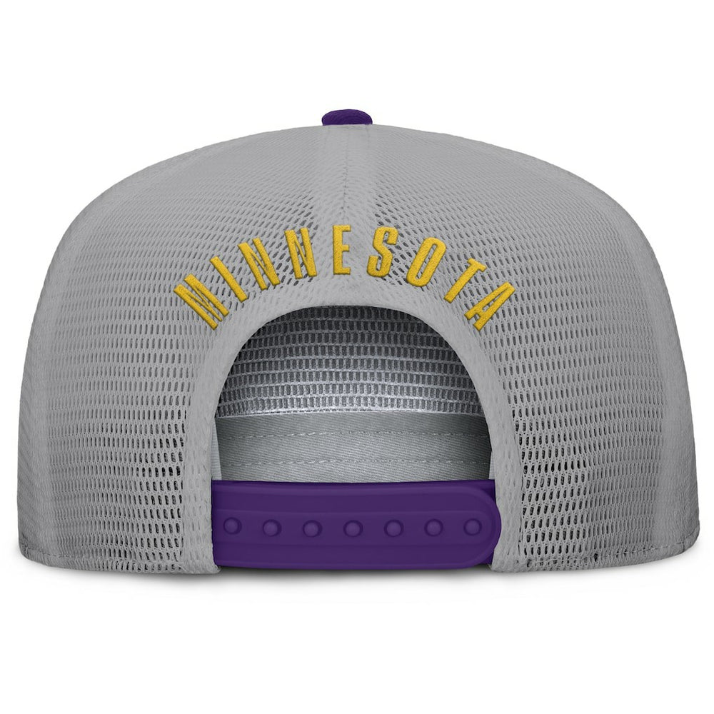 Minnesota Vikings Edge Rush Trucker Adjustable Hat Purple/Gray - Fanatics