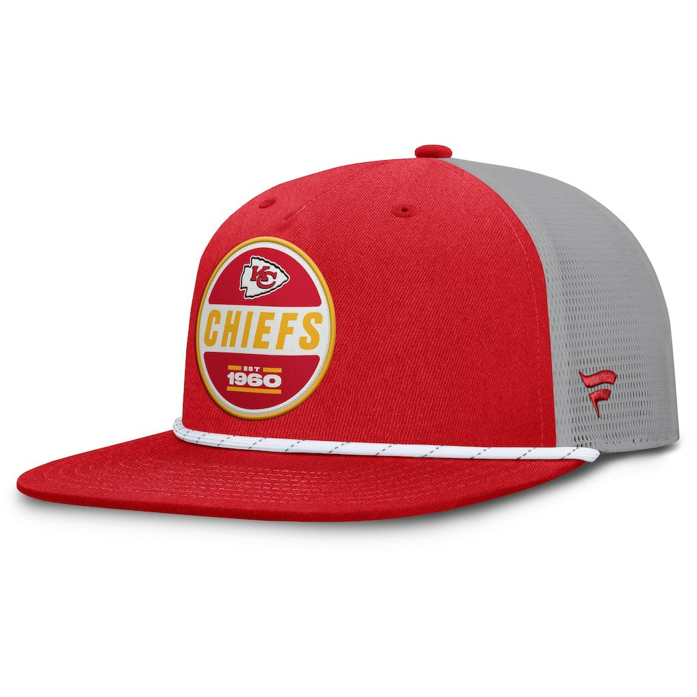 Kansas City Chiefs Edge Rush Trucker Adjustable Hat Red/Gray - Fanatics