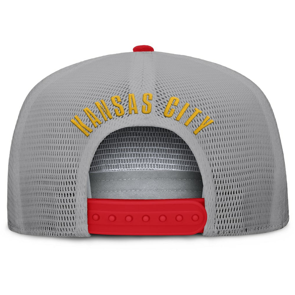 Kansas City Chiefs Edge Rush Trucker Adjustable Hat Red/Gray - Fanatics