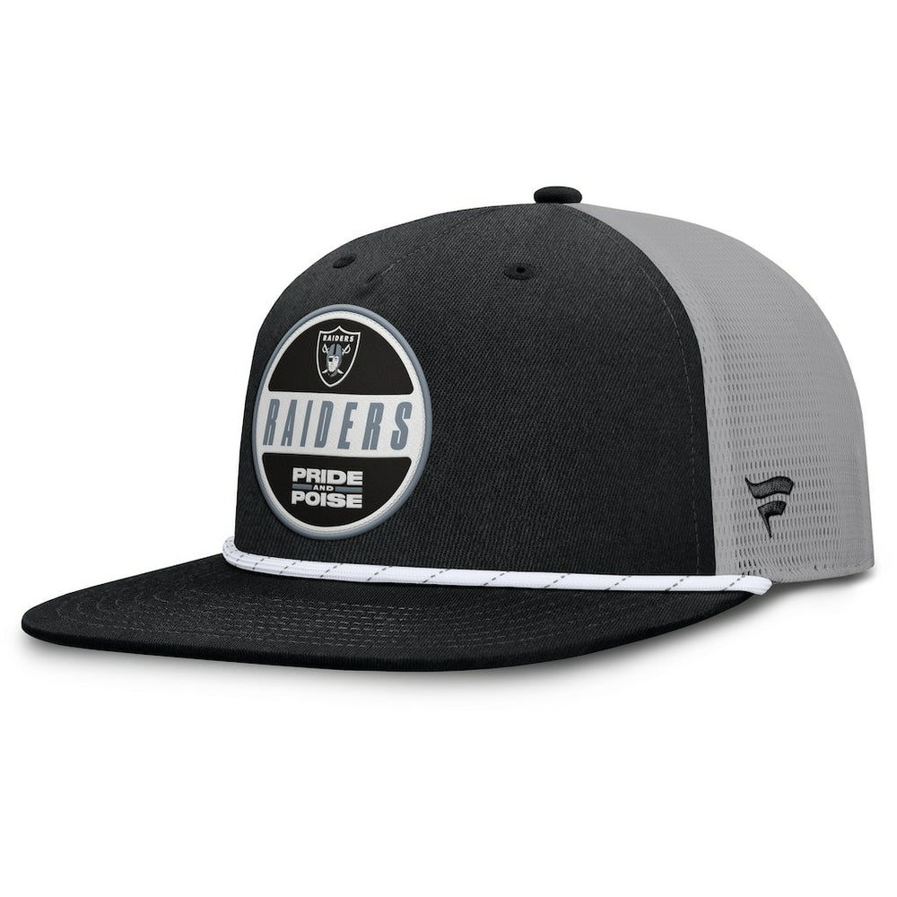 Las Vegas Raiders Edge Rush Trucker Adjustable Hat Black/Gray - Fanatics