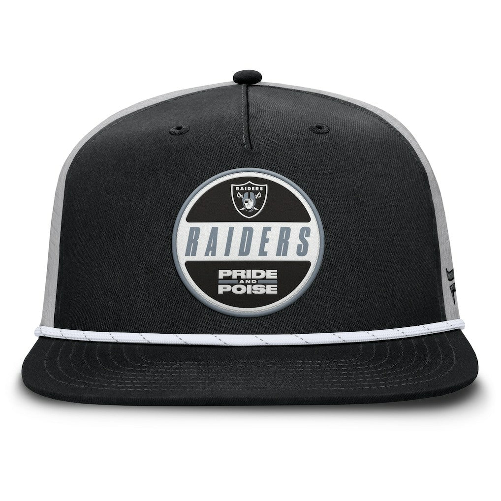 Las Vegas Raiders Edge Rush Trucker Adjustable Hat Black/Gray - Fanatics