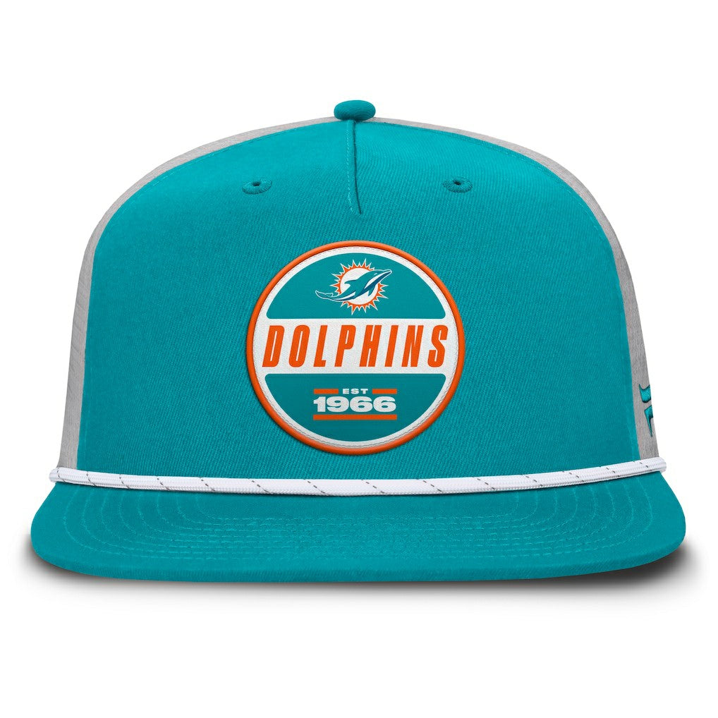Miami Dolphins Edge Rush Trucker Adjustable Hat Aqua/Gray - Fanatics