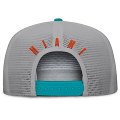 Miami Dolphins Edge Rush Trucker Adjustable Hat Aqua/Gray - Fanatics
