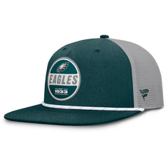 Philadelphia Eagles Edge Rush Trucker Adjustable Hat Midnight Green/Gray - Fanatics