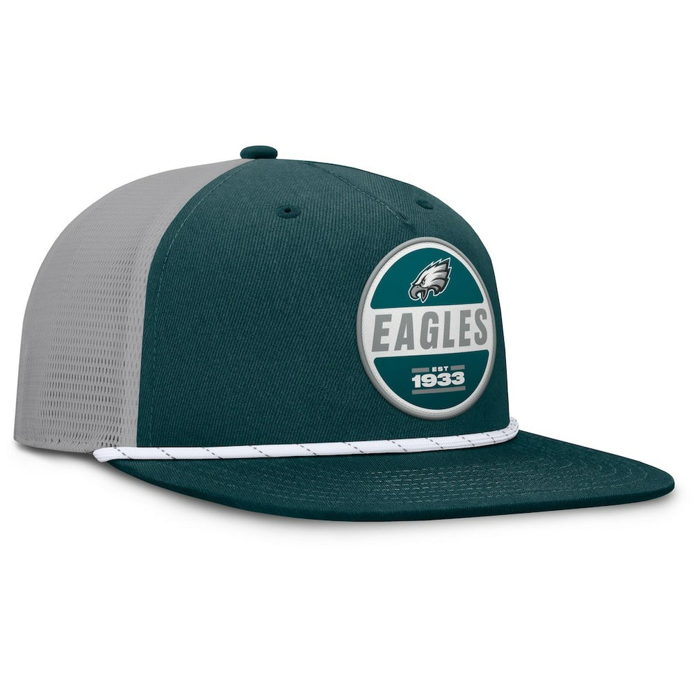 Philadelphia Eagles Edge Rush Trucker Adjustable Hat Midnight Green/Gray - Fanatics