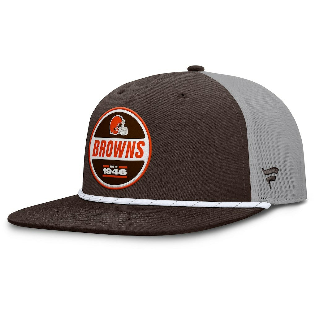 Cleveland Browns Edge Rush Trucker Adjustable Hat Brown/Gray - Fanatics