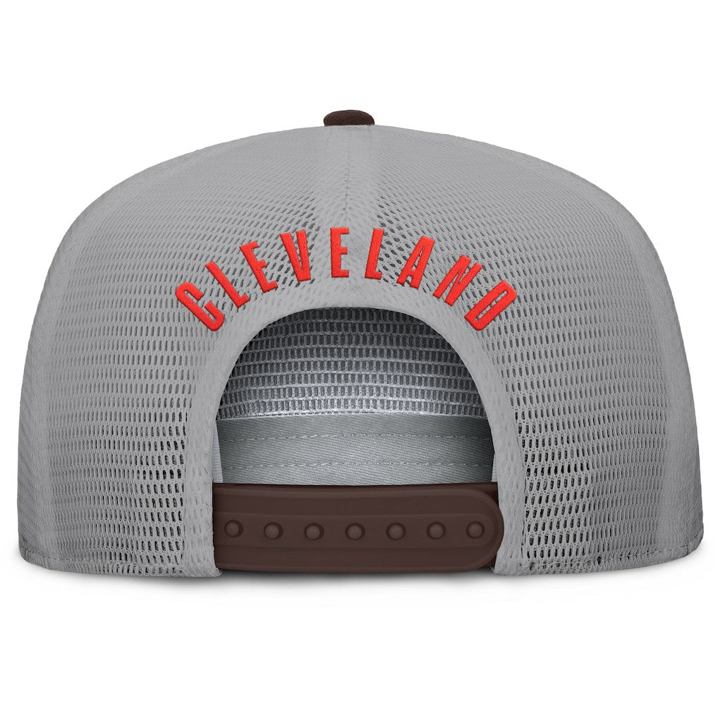 Cleveland Browns Edge Rush Trucker Adjustable Hat Brown/Gray - Fanatics