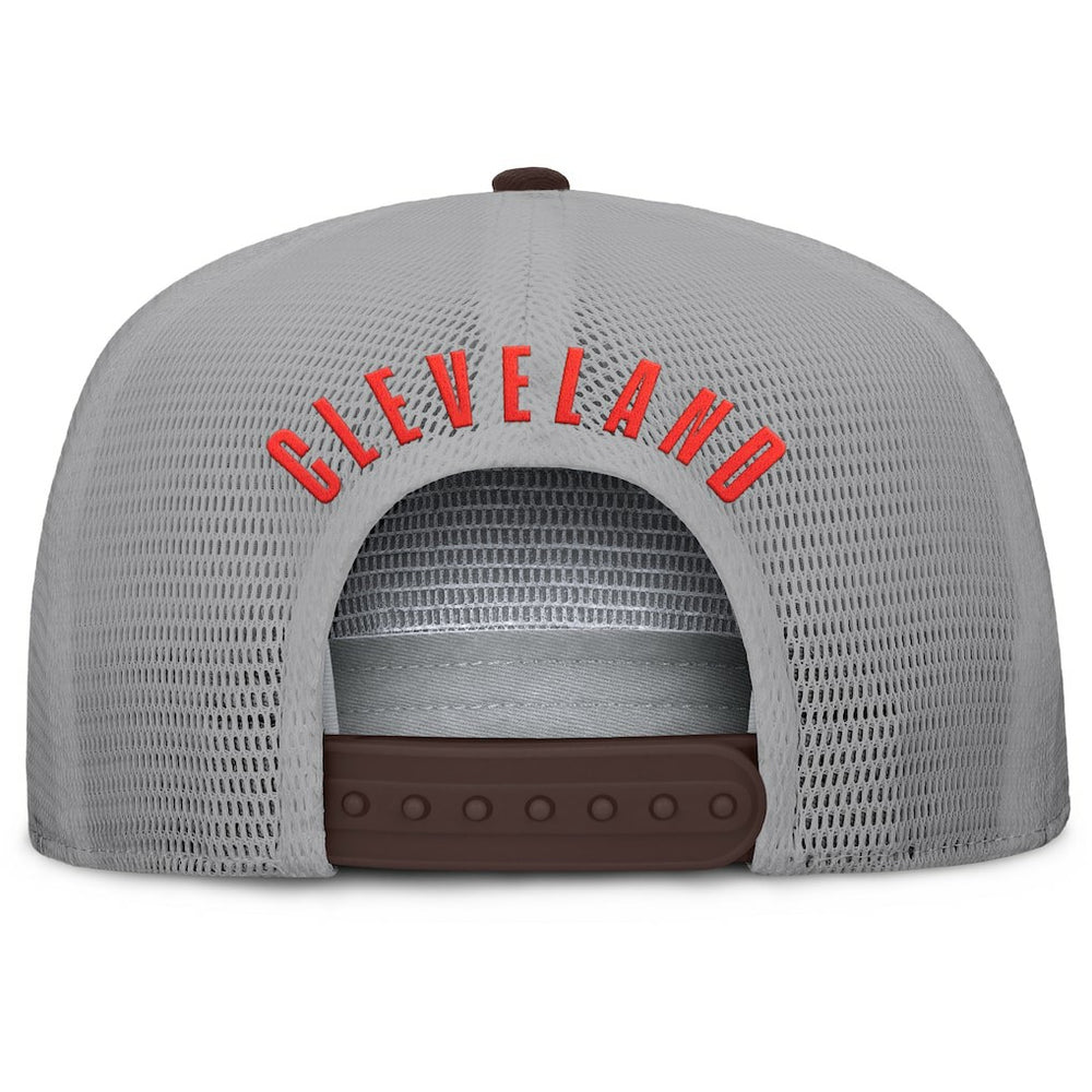 Cleveland Browns Edge Rush Trucker Adjustable Hat Brown/Gray - Fanatics