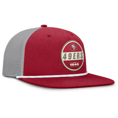 San Francisco 49ers Edge Rush Trucker Adjustable Hat Scarlet/Gray - Fanatics
