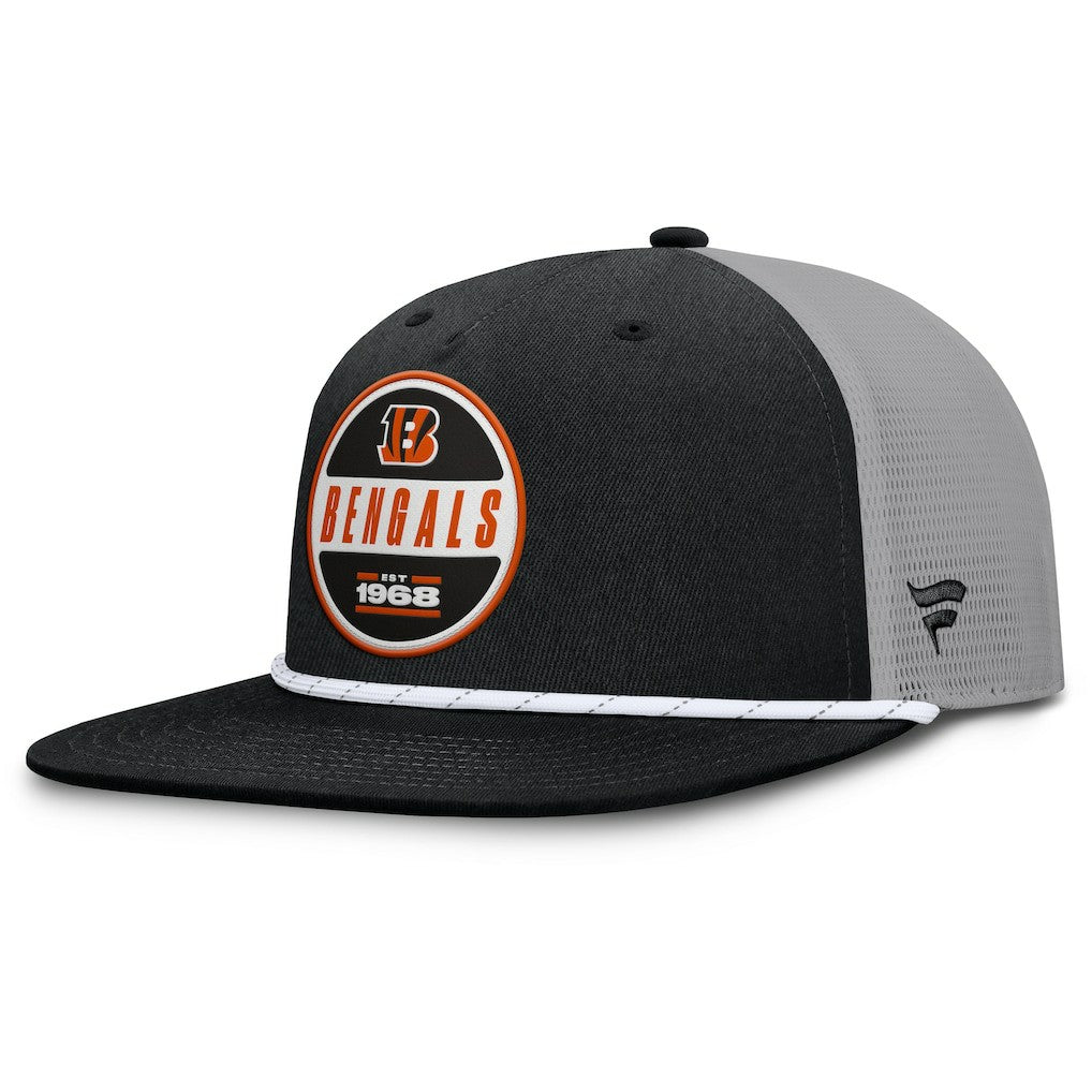 Cincinnati Bengals Edge Rush Trucker Adjustable Hat Black/Gray - Fanatics