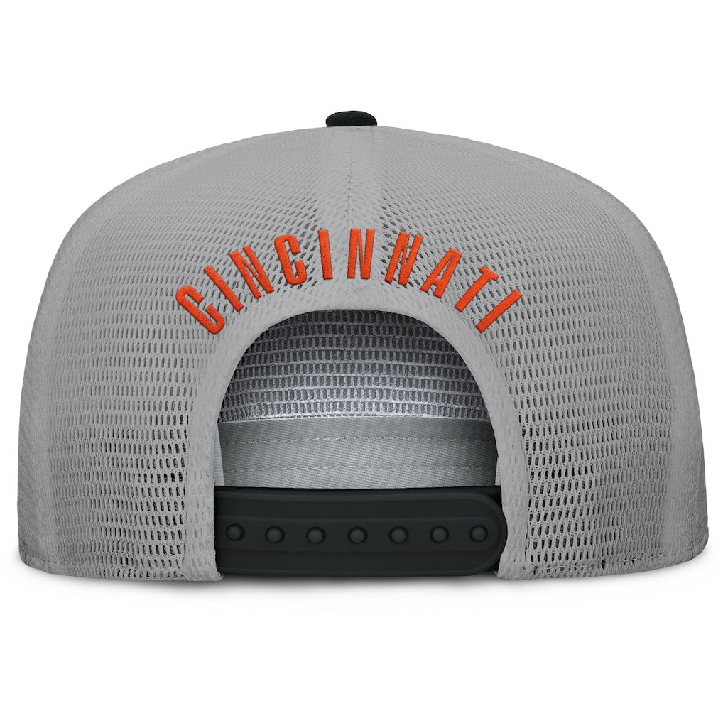 Cincinnati Bengals Edge Rush Trucker Adjustable Hat Black/Gray - Fanatics