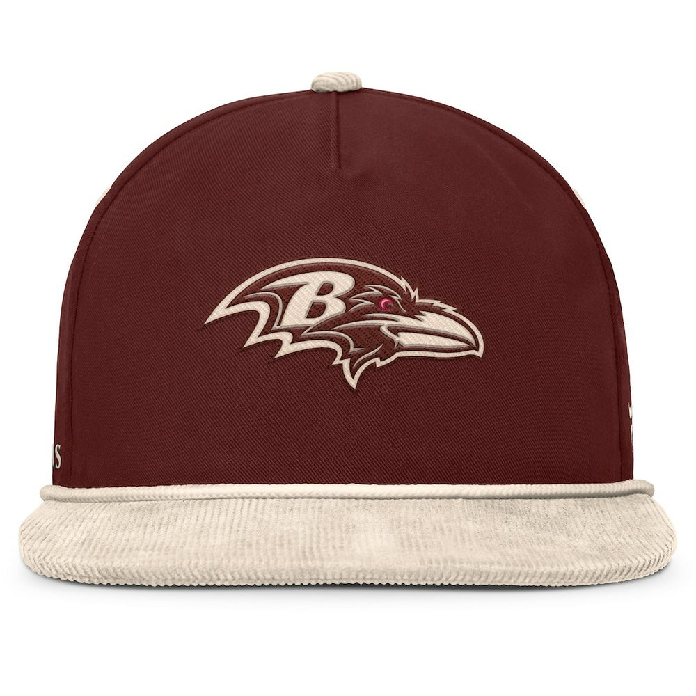 Baltimore Ravens NFL Reminisce Golfer Adjustable Hat Brown - Fanatics