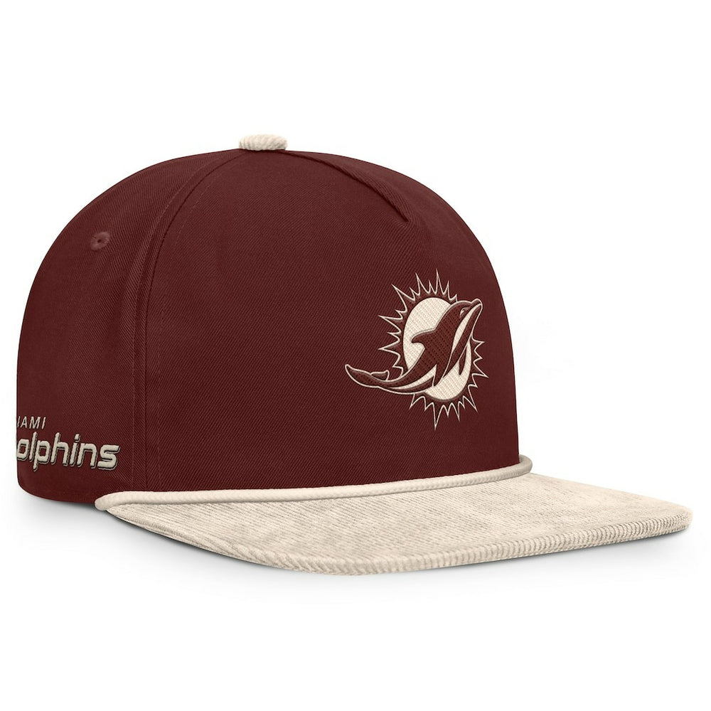 Miami Dolphins NFL Reminisce Golfer Adjustable Hat Brown - Fanatics