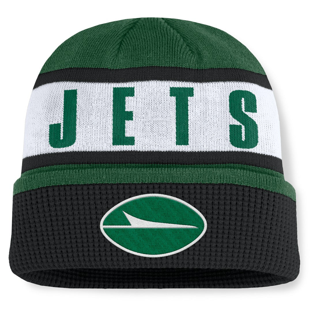 New York Jets Oskie Cuffed Knit Hat Green/Black - Fanatics
