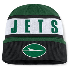 New York Jets Oskie Cuffed Knit Hat Green/Black - Fanatics