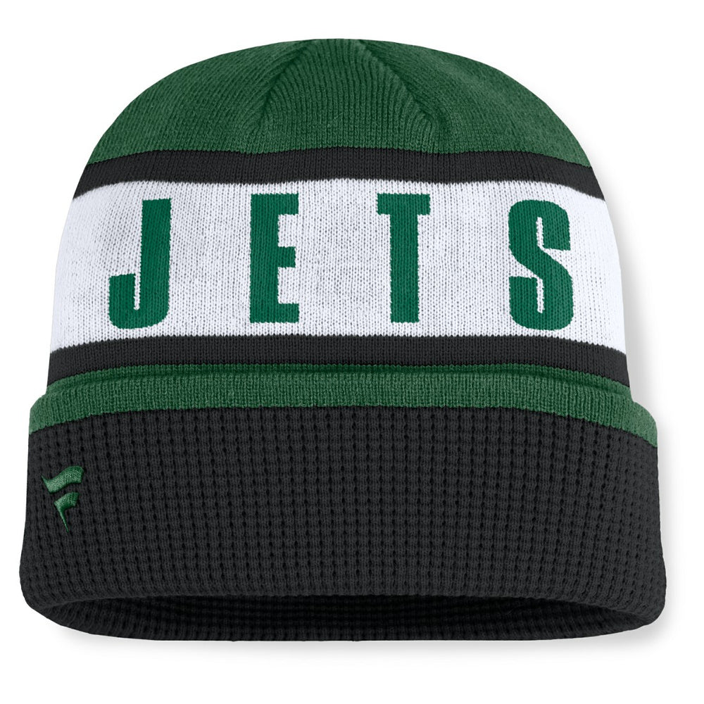 New York Jets Oskie Cuffed Knit Hat Green/Black - Fanatics