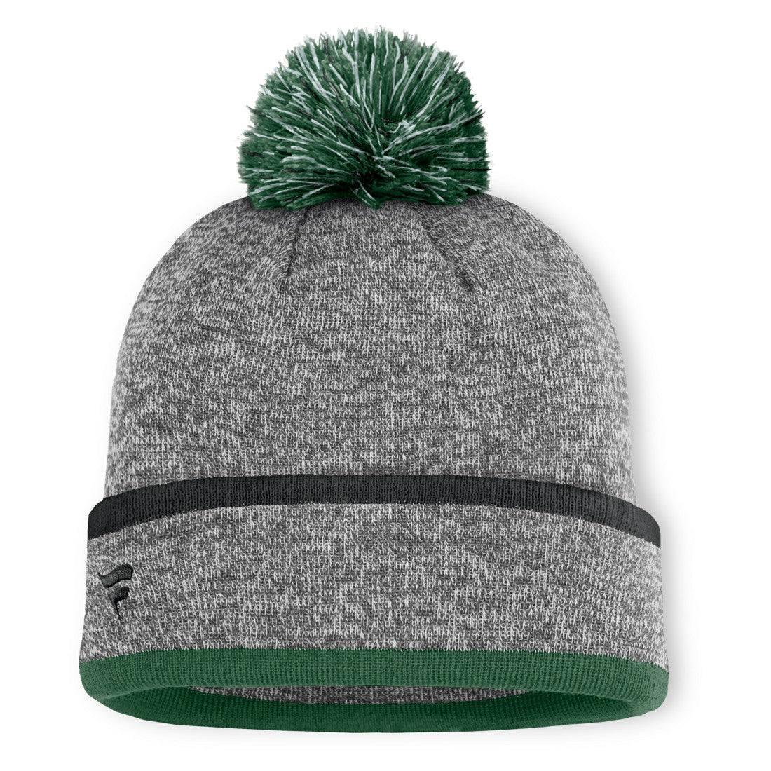 New York Jets Motion Cuffed Knit Hat with Pom Heather Gray - Fanatics