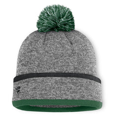 New York Jets Motion Cuffed Knit Hat with Pom Heather Gray - Fanatics