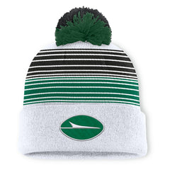 New York Jets Ghost Cuffed Knit Hat with Pom White - Fanatics