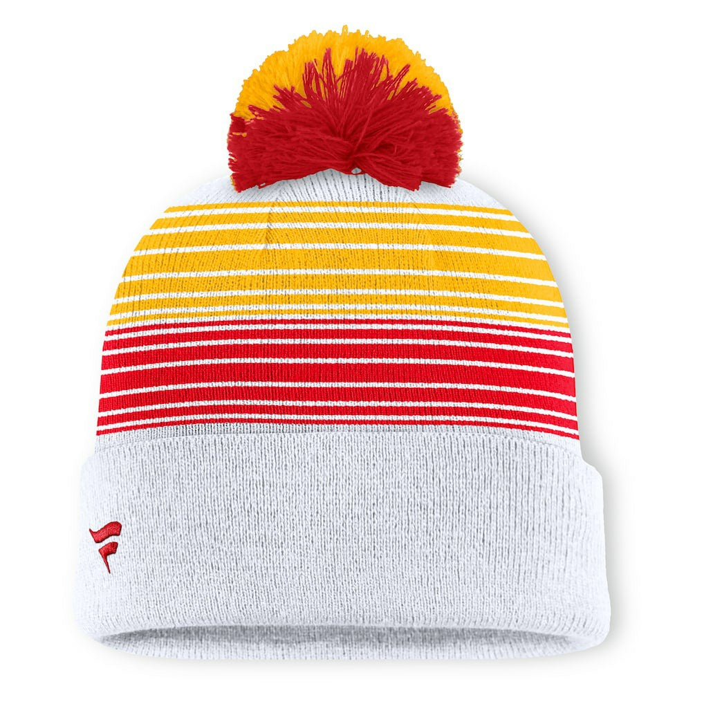Kansas City Chiefs Ghost Cuffed Knit Hat with Pom White - Fanatics