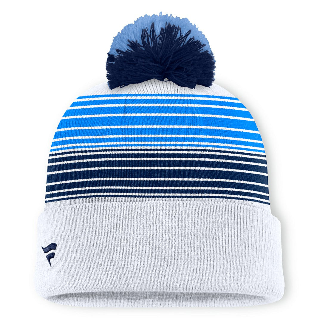 Tennessee Titans Ghost Cuffed Knit Hat with Pom White - Fanatics