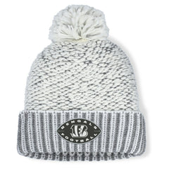 Cincinnati Bengals Women's Pro Set Cuffed Knit Hat with Pom Heather Gray - Fanatics