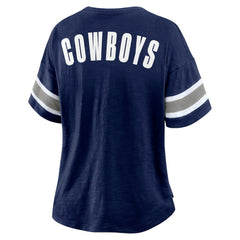 Dallas Cowboys Women's Redzone Curl Route T-Shirt Navy - Fanatics