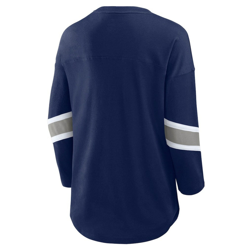 Dallas Cowboys Women's Redzone 3/4-Sleeve T-Shirt Navy - Fanatics