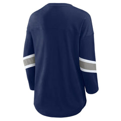 Dallas Cowboys Women's Redzone 3/4-Sleeve T-Shirt Navy - Fanatics
