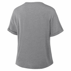 Dallas Cowboys Women's Pennant Wave Tribute Tri-Blend Boxy T-Shirt Heather Gray - Fanatics