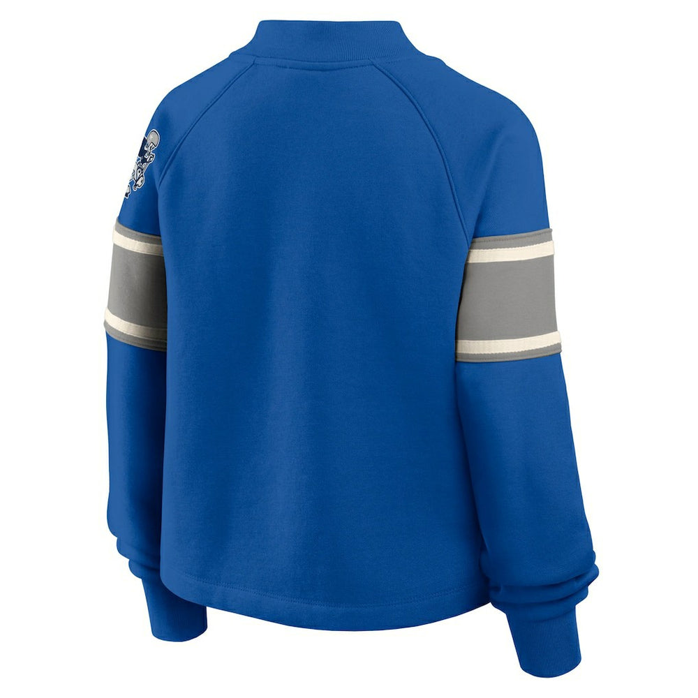 Dallas Cowboys Oversized Hometown Toss Sweep Mock Neck Pullover Royal - Fanatics