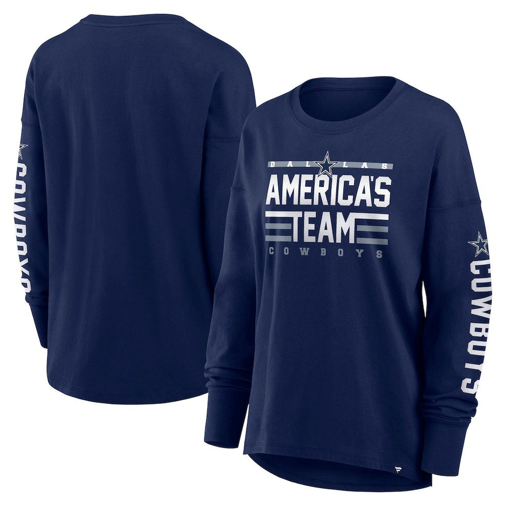 Dallas Cowboys Women's Hometown Legacy Long Sleeve T-Shirt Navy - Fanatics