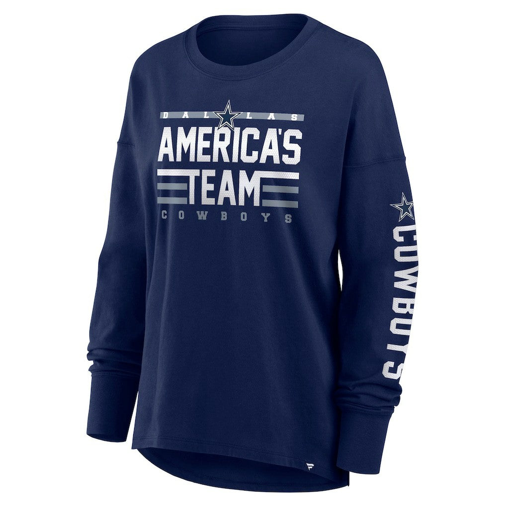 Dallas Cowboys Women's Hometown Legacy Long Sleeve T-Shirt Navy - Fanatics