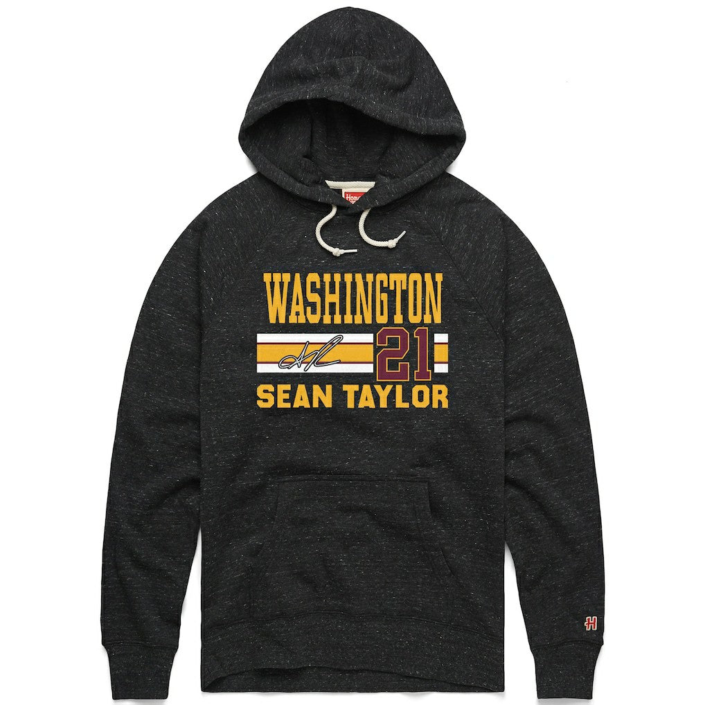 Sean Taylor Washington Commanders Homage Unisex Name & Number Tri-Blend Pullover Hoodie Charcoal - NFL