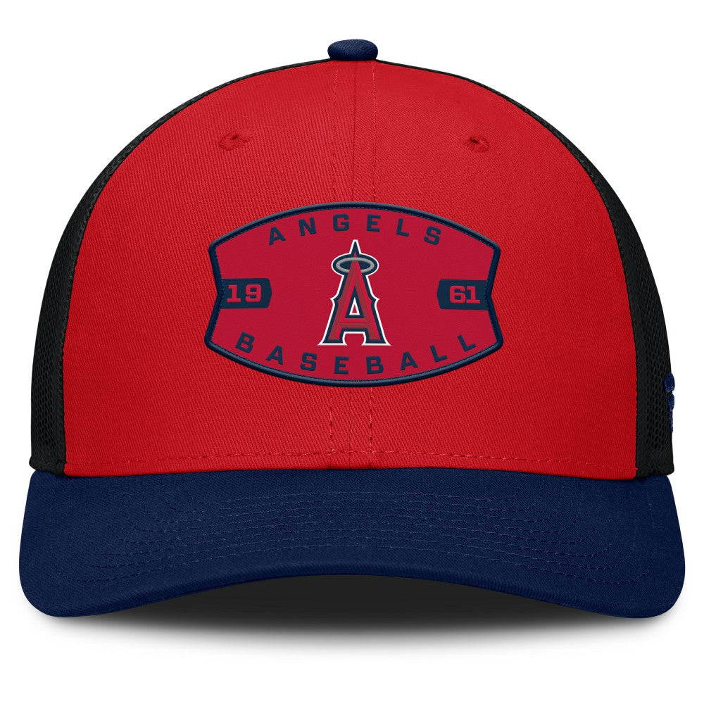 Los Angeles Angels Fanatics Cutoff Adjustable Trucker Hat Lifestyle