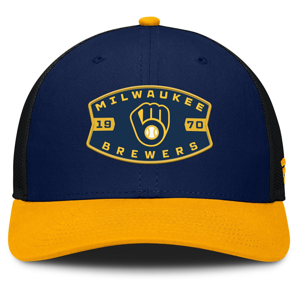 Milwaukee Brewers Fanatics Cutoff Adjustable Trucker Hat for sale