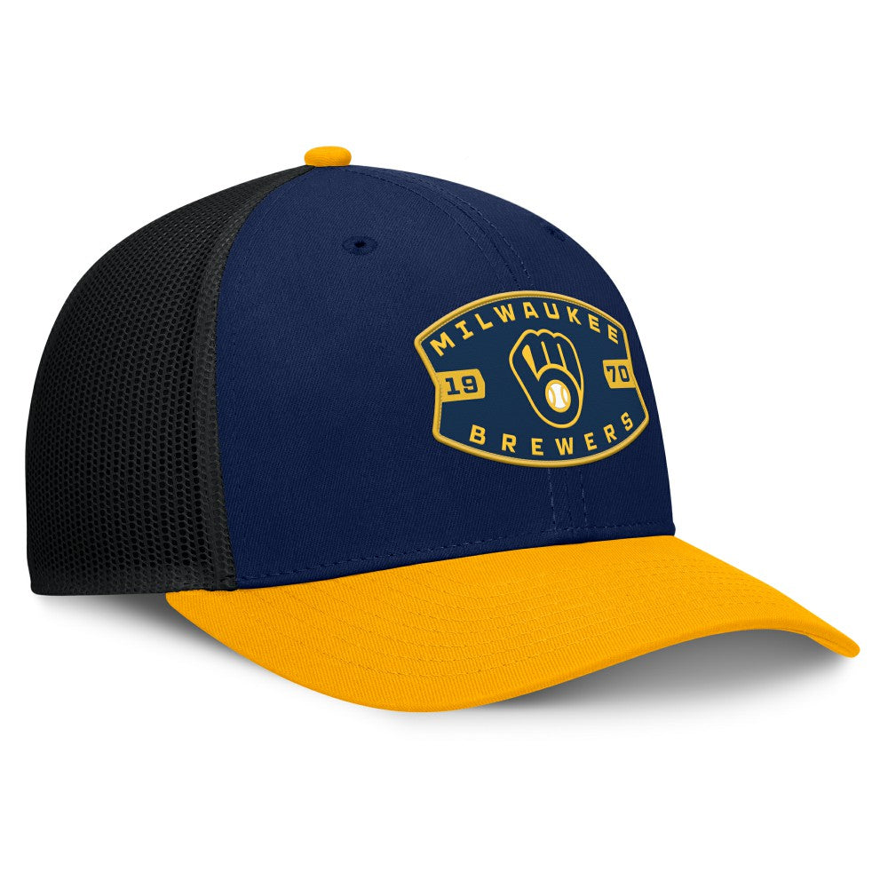 Milwaukee Brewers Fanatics Cutoff Adjustable Trucker Hat for sale