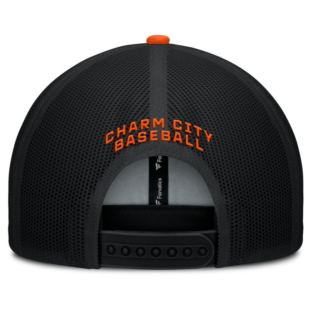 Baltimore Orioles Fanatics Cutoff Adjustable Trucker Hat Sale