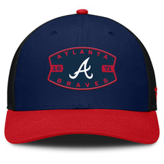Atlanta Braves Fanatics Cutoff Adjustable Trucker Hat for sale